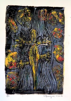 LizardAtTheBeach5-20-1998Monoprint19x24in.jpg